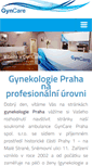 Mobile Screenshot of gyncare.cz