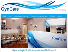 Tablet Screenshot of gyncare.cz